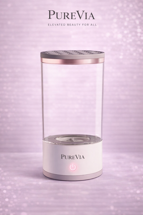 PUREVIA BrushPure Automatic Electric Makeup Brush Cleaner – lifestyle