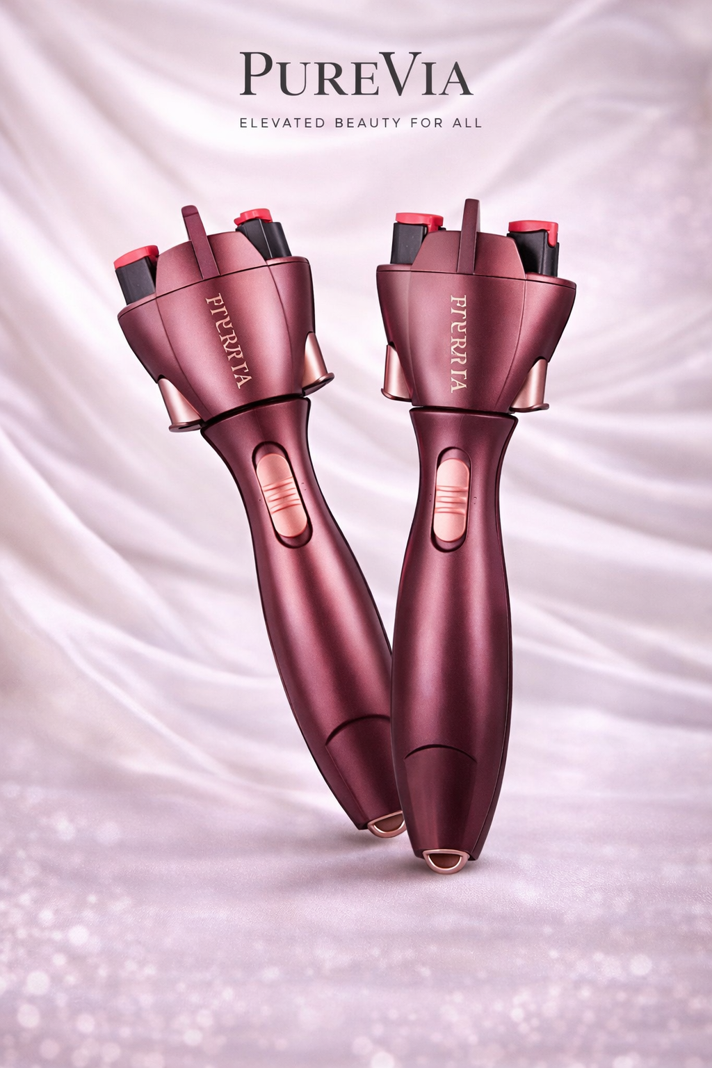 PUREVIA TwistFlow Electric Hair Braider – in use