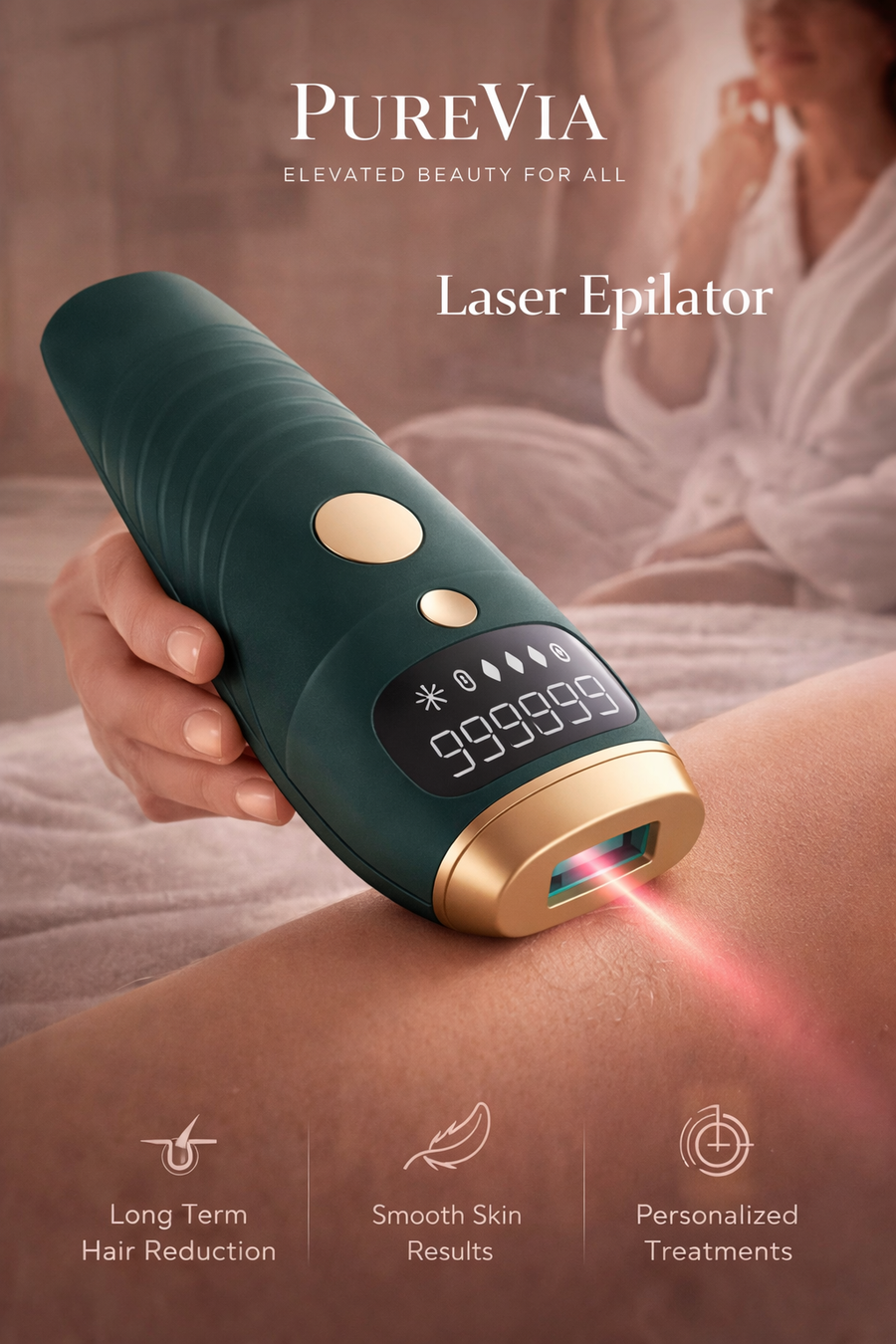 PUREVIA SilkLume IPL Laser Hair Removal Device – hero product shot